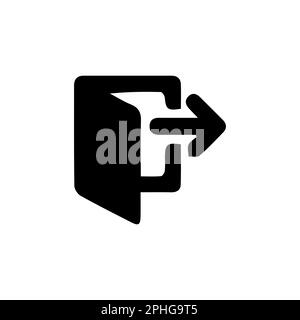 Anmeldesymbol im trendigen flachen Stil isoliert auf weißem Hintergrund. Annäherungssymbol für Websitedesign, Logo, App, Benutzeroberfläche. Vektordarstellung, EPS10. Stock Vektor
