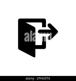 Anmeldesymbol im trendigen flachen Stil isoliert auf weißem Hintergrund. Annäherungssymbol für Websitedesign, Logo, App, Benutzeroberfläche. Vektordarstellung, EPS10. Stock Vektor