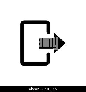 Anmeldesymbol im trendigen flachen Stil isoliert auf weißem Hintergrund. Annäherungssymbol für Websitedesign, Logo, App, Benutzeroberfläche. Vektordarstellung, EPS10. Stock Vektor