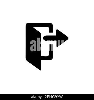 Anmeldesymbol im trendigen flachen Stil isoliert auf weißem Hintergrund. Annäherungssymbol für Websitedesign, Logo, App, Benutzeroberfläche. Vektordarstellung, EPS10. Stock Vektor
