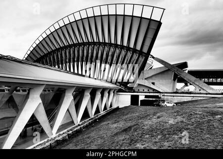 TGV-Bahnhof Gare De Lyon Saint Exupery in Colombier Saugnieu Frankreich Stockfoto