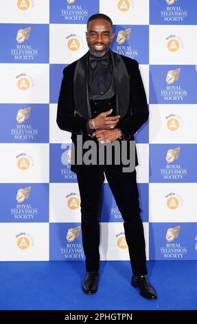 Charles Venn kommt für die Royal Television Society Programmpreise im Grosvenor House Hotel, London. Foto: Dienstag, 28. März 2023. Stockfoto