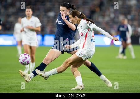 Taylor Kornieck (22 San Diego Wave FC) in Aktion während des Spiels der National Women's Soccer League zwischen dem San Diego Wave FC und den Chicago Red Stars im Snapdragon Stadium in San Diego, Kalifornien, USA (Xavier Hernandez /SPP) Kredit: SPP Sport Press Photo. Alamy Live News Stockfoto