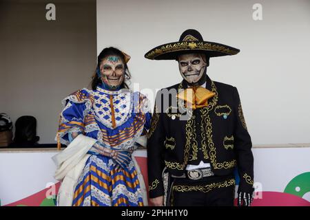 Mexiko-Stadt, Mexiko. 28. März 2023. 27. März 2023, Mexiko-Stadt, Mexiko: Die Tribünen der mexikanischen Staaten, Reiseveranstalter, Kulturveranstalter und Investoren im Mexico Tourism Tianguis 47. im Banamex Center in Mexiko-Stadt. Am 27. März 2023 in Mexico City, Mexiko (Foto: Luis Barron/Eyepix Group). (Foto: Eyepix/NurPhoto) Kredit: NurPhoto SRL/Alamy Live News Stockfoto