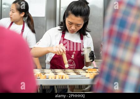 Hyper Japan Festival 2019, im Olympia in London. Es ist die größte Ausstellung zur Feier der japanischen Kultur in Großbritannien. Stockfoto