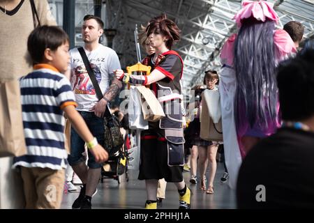 Hyper Japan Festival 2019, im Olympia in London. Es ist die größte Ausstellung zur Feier der japanischen Kultur in Großbritannien. Stockfoto