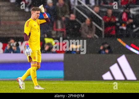 Köln, Deutschland. 28. März 2023. KÖLN, DEUTSCHLAND - MÄRZ 28: Torwart Marc-Andre ter Stegen von Deutschland während des internationalen Freundschaftsspiels zwischen Deutschland und Belgien im RheinEnergieStadion am 28. März 2023 in Köln (Foto von Joris Verwijst/Orange Pictures). Gutschrift: Orange Pics BV/Alamy Live News Stockfoto