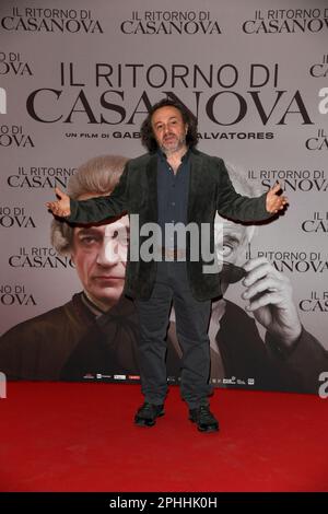 Mailand, Italien. 28. März 2023. Mailand - Premiere des Films "The Return of Casanova" - Natalino Balasso Credit: Independent Photo Agency/Alamy Live News Stockfoto