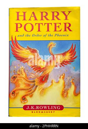 Harry Potter und der Orden des Phönix Buch von J.K.Rowling, Surrey, England, Vereinigtes Königreich Stockfoto