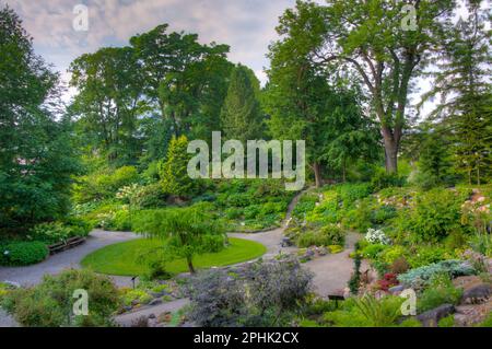 Botanischer Garten der Universität Tartu in Estland. Stockfoto