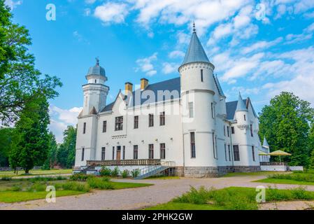 Blick auf die Burg Alatskivi in Estland. Stockfoto