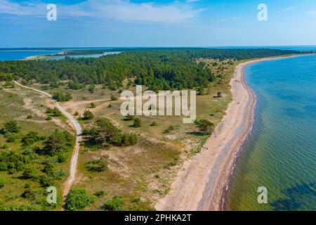 Naturlandschaft der Halbinsel Kiipsaare in Estland. Stockfoto