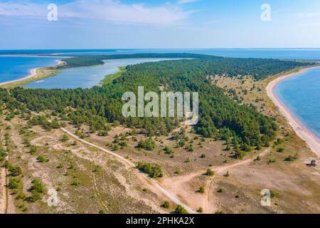 Naturlandschaft der Halbinsel Kiipsaare in Estland. Stockfoto