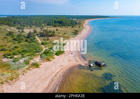 Naturlandschaft der Halbinsel Kiipsaare in Estland. Stockfoto