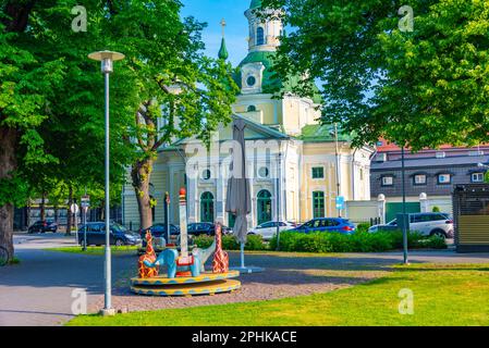 Kirche Catharina in der estnischen Stadt PГ¤rnu. Stockfoto