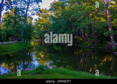 Naturlandschaft des Palanga Parks in Litauen. Stockfoto