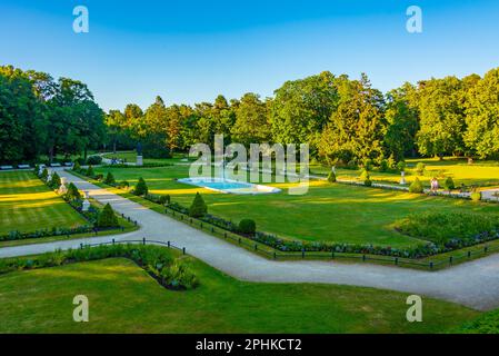 Blick auf das Bernsteinmuseum in Palanga, Lettland. Stockfoto