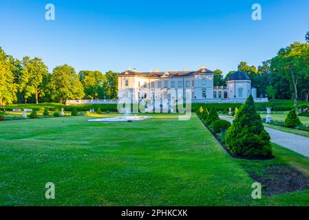 Blick auf das Bernsteinmuseum in Palanga, Lettland. Stockfoto