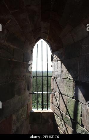 Das Fenster der Burg Stafford Stockfoto