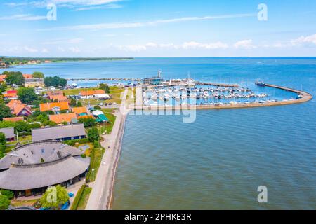 Panoramablick auf die litauische Stadt Nida. Stockfoto