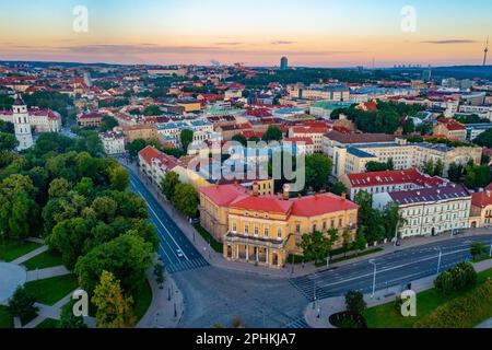Die Wroblewski-Bibliothek der Litauischen Akademie der Wissenschaften in Vilnius. Stockfoto