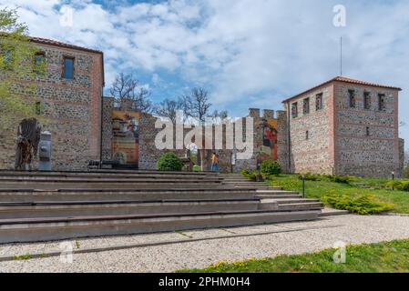 Festung TSARI Mali Grad in Belchin, Bulgarien. Stockfoto