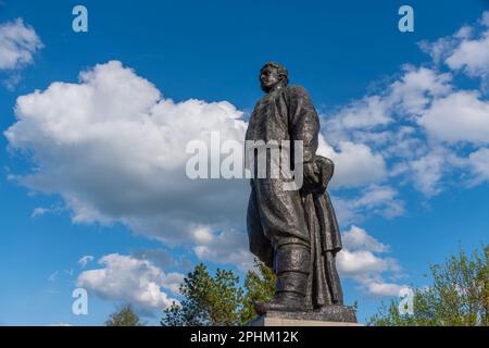 Denkmal für den Nationalhelden Vasil Levski in der bulgarischen Stadt Lovech. Stockfoto