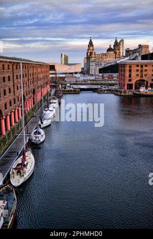 Royal Albert Dock, Liverpool, England Stockfoto