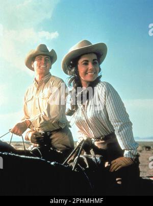 GIANT 1956 Warner Bros Film mit Elizabeth Taylor und Rock Hudson Stockfoto