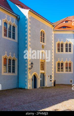 Innenhof der Burg Albrechtsburg in Meissen. Stockfoto