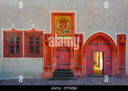 Innenhof der Burg Albrechtsburg in Meissen. Stockfoto