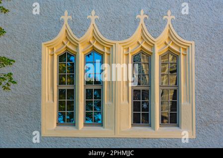 Innenhof der Burg Albrechtsburg in Meissen. Stockfoto