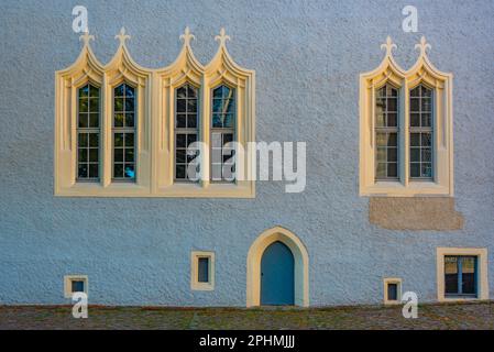 Innenhof der Burg Albrechtsburg in Meissen. Stockfoto