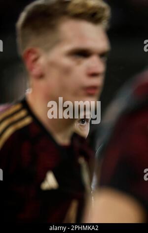 Köln, Köln, Fussball, Männer, Men Länderspiel, Friendly Match Deutschland - Belgien 2-3 28.03.2023 Matthias GINTER (GER) -L- und das Aufge von Marius WOLF (GER) -R- Foto: Norbert Schmidt, Düsseldorf Stockfoto