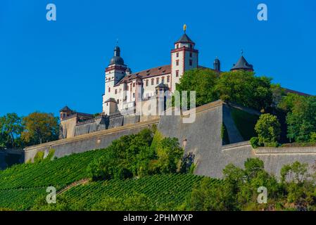 Festung Marienberg in Würzburg. Stockfoto