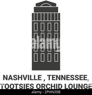 USA, Nashville, Tennessee, Tootsies Orchid Lounge Stock Vektor