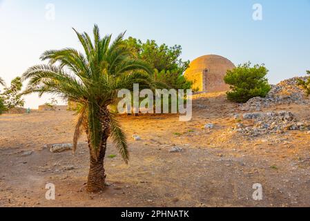 Sultan Ibrahim Han Moschee auf der Burg Venetian Fortezza in der griechischen Stadt Rethimno, Kreta. Stockfoto