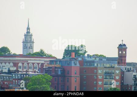 Boston ist eine geschäftige Stadt und sehr einladend Stockfoto