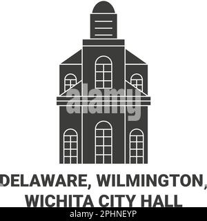 USA, Delaware, Wilmington, Wichita City Hall Stock Vektor