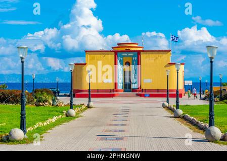 Blick auf das Aquarium von Rhodos in Griechenland. Stockfoto