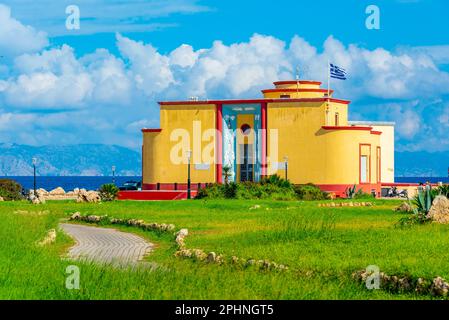 Blick auf das Aquarium von Rhodos in Griechenland. Stockfoto