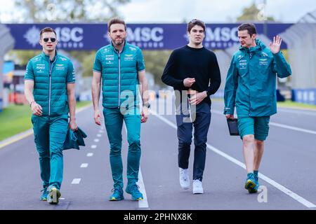 Melbourne, Victoria, Australien. 29. März 2023. LANCE WALK of Canada besichtigt die Strecke vor dem 2023. Grand Prix der australischen Formel 1 in Melbourne, Australien. (Kreditbild: © Chris Putnam/ZUMA Press Wire) NUR REDAKTIONELLE VERWENDUNG! Nicht für den kommerziellen GEBRAUCH! Stockfoto
