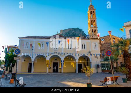 Agios Georgios Square in der griechischen Stadt Nafplio. Stockfoto