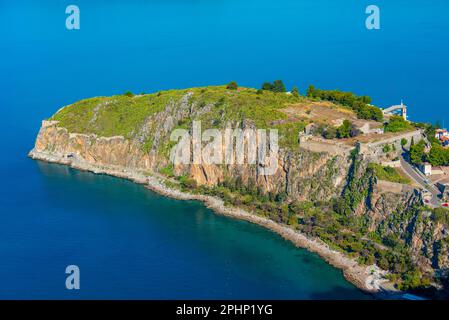 Panoramablick auf das Schloss Akronafplia in Nafplio, Griechenland. Stockfoto