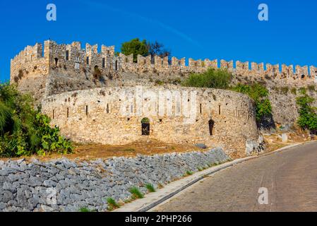 Blick auf das Schloss Akronafplia in Nafplio, Griechenland. Stockfoto