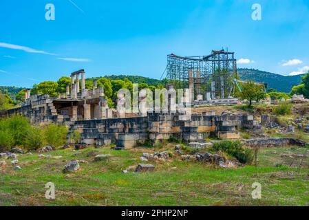 Ruinen des Heiligtums von Asklepios in Epidaurus in Griechenland. Stockfoto