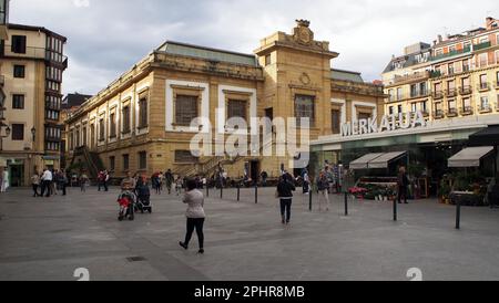 Fischmarkt in der Altstadt, Donostia-San Sebastian, Baskenland, Spanien Stockfoto