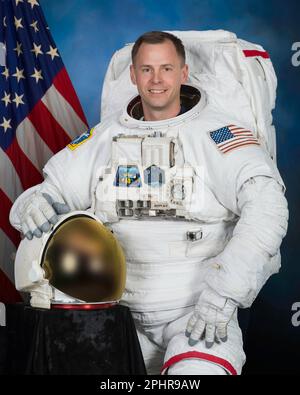 NASA Astronaut Portrait, Expedition 57/58 Crew Mitglied Nick Hague Stockfoto