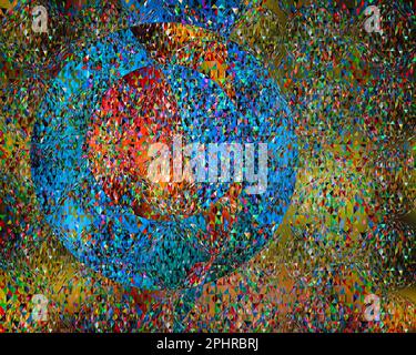 ABSTRAKTE KUNST: Walking in a Circle von Edmund Nagele FRPS Stockfoto