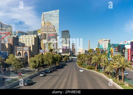 Ein Bild vom Las Vegas Boulevard South. Stockfoto